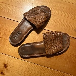 Tan Mohinder Woven Sandals